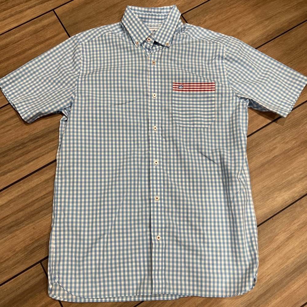 Southern Tide button down shirt Blue/white Small